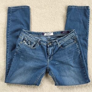 Vigold Women’s Skinny Jeans with Embroidered Pockets